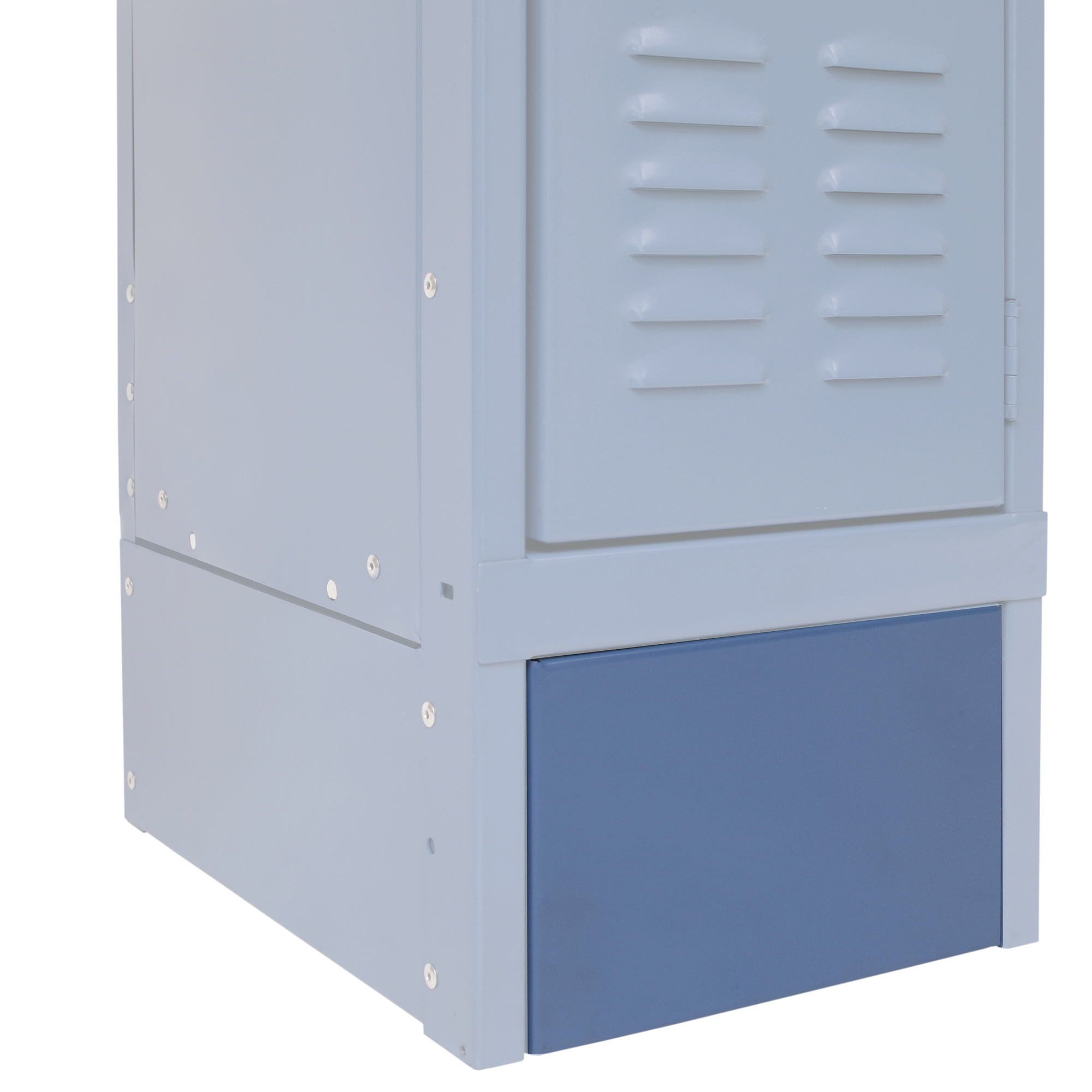 Hallowell, Closed Front Base for locker, Height 6 in, Width 12 in, Color Blue, Model# KCFB12MB